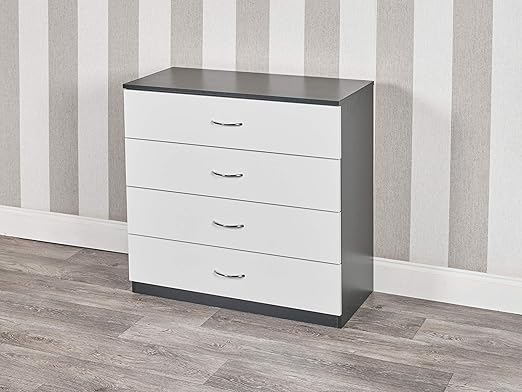 Urbnliving 4 Or 5 Drawer Wooden Bedroom Chest Cabinet 4 Drawers