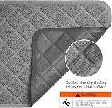 Conlun Cat Litter Mat 61x43 cm PVC Grid Mesh Trapping Quiet Grey view 5