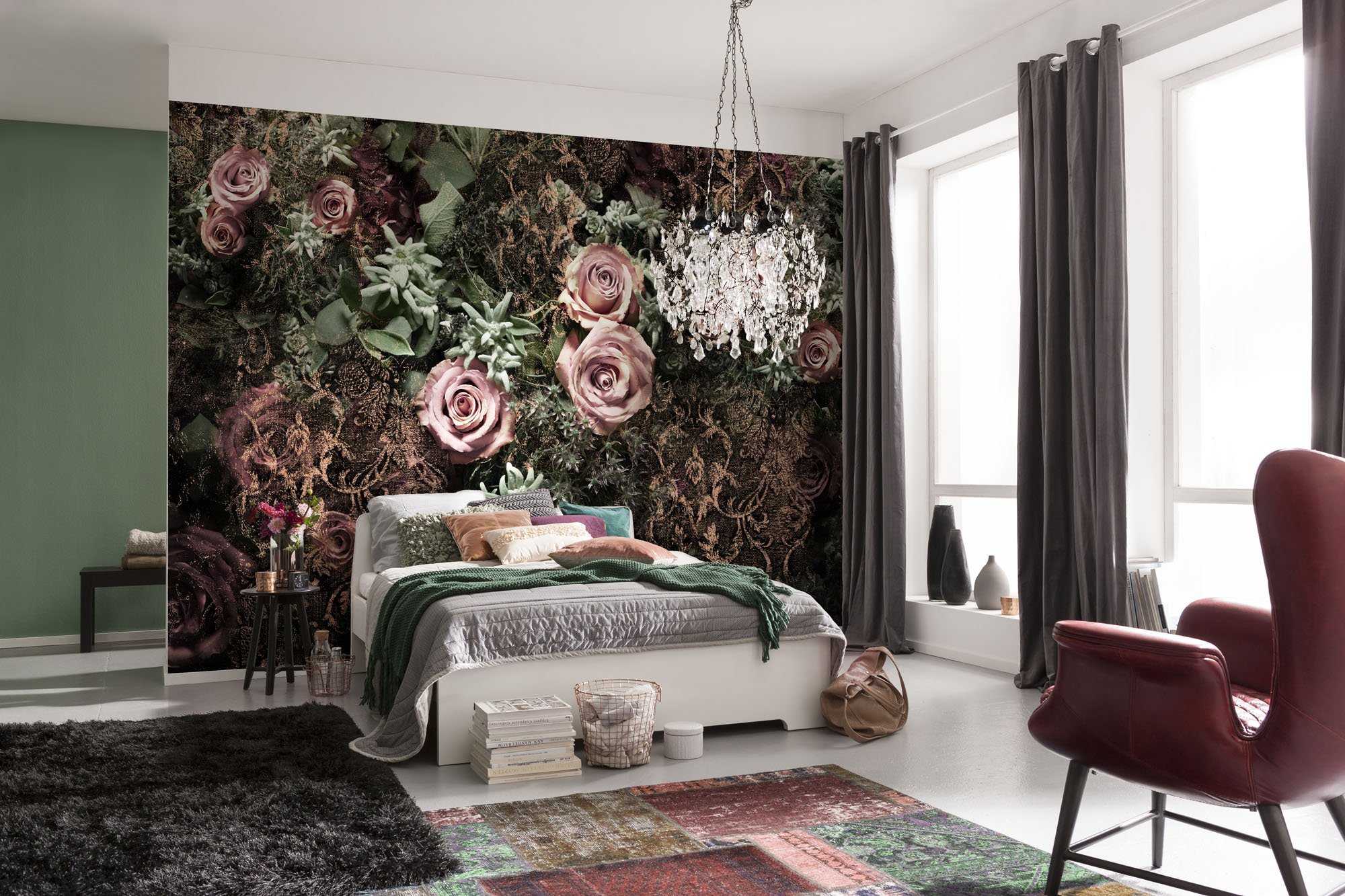 KomarKomar 8-980 Velvet Wall Mural, Pink