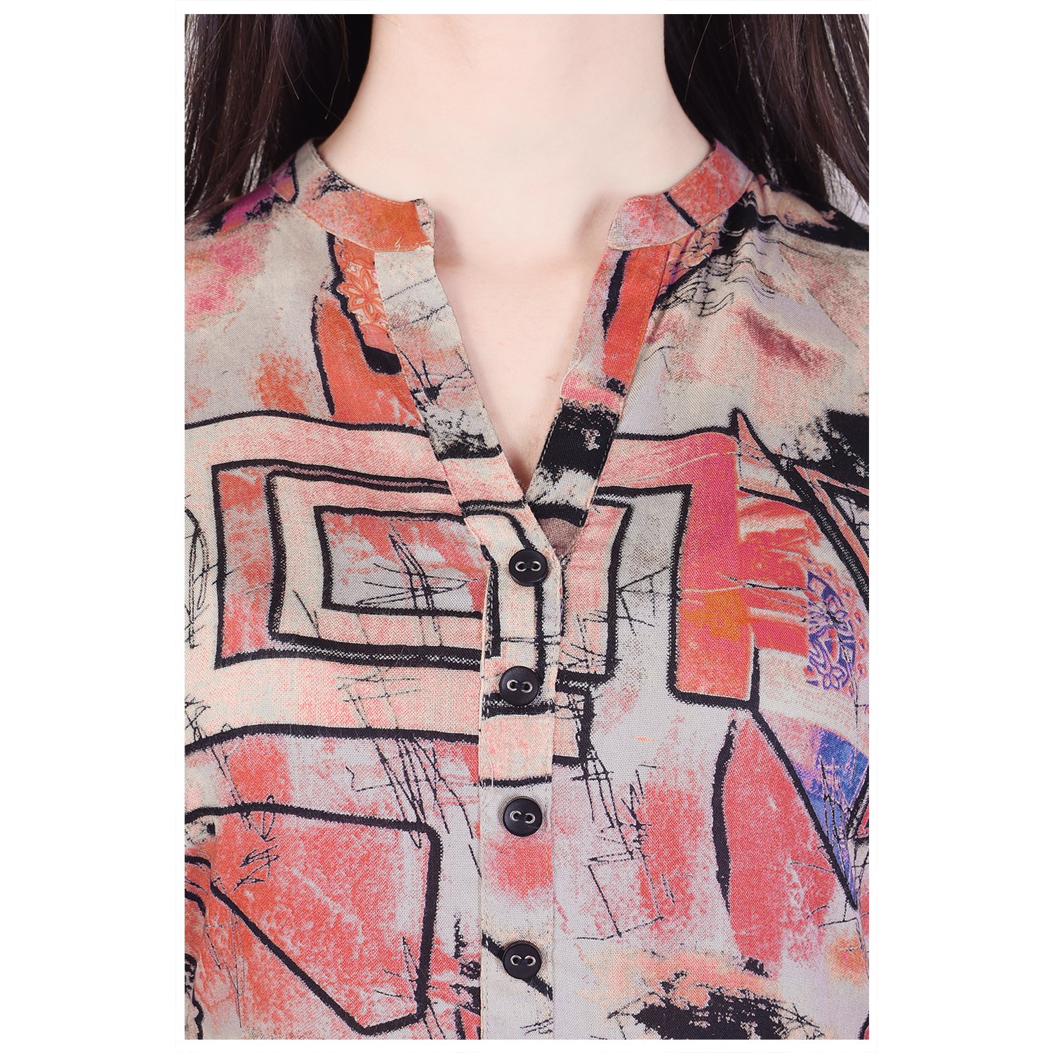 twin feet women's rayonstraight kurti with palazzo (pack of 2)(kp28red-black)