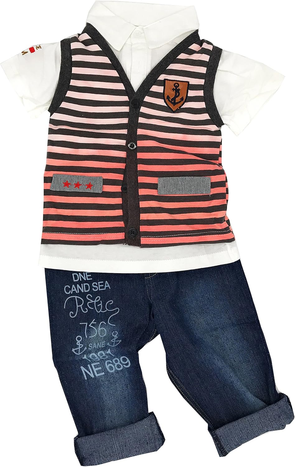 baby boy jean vest