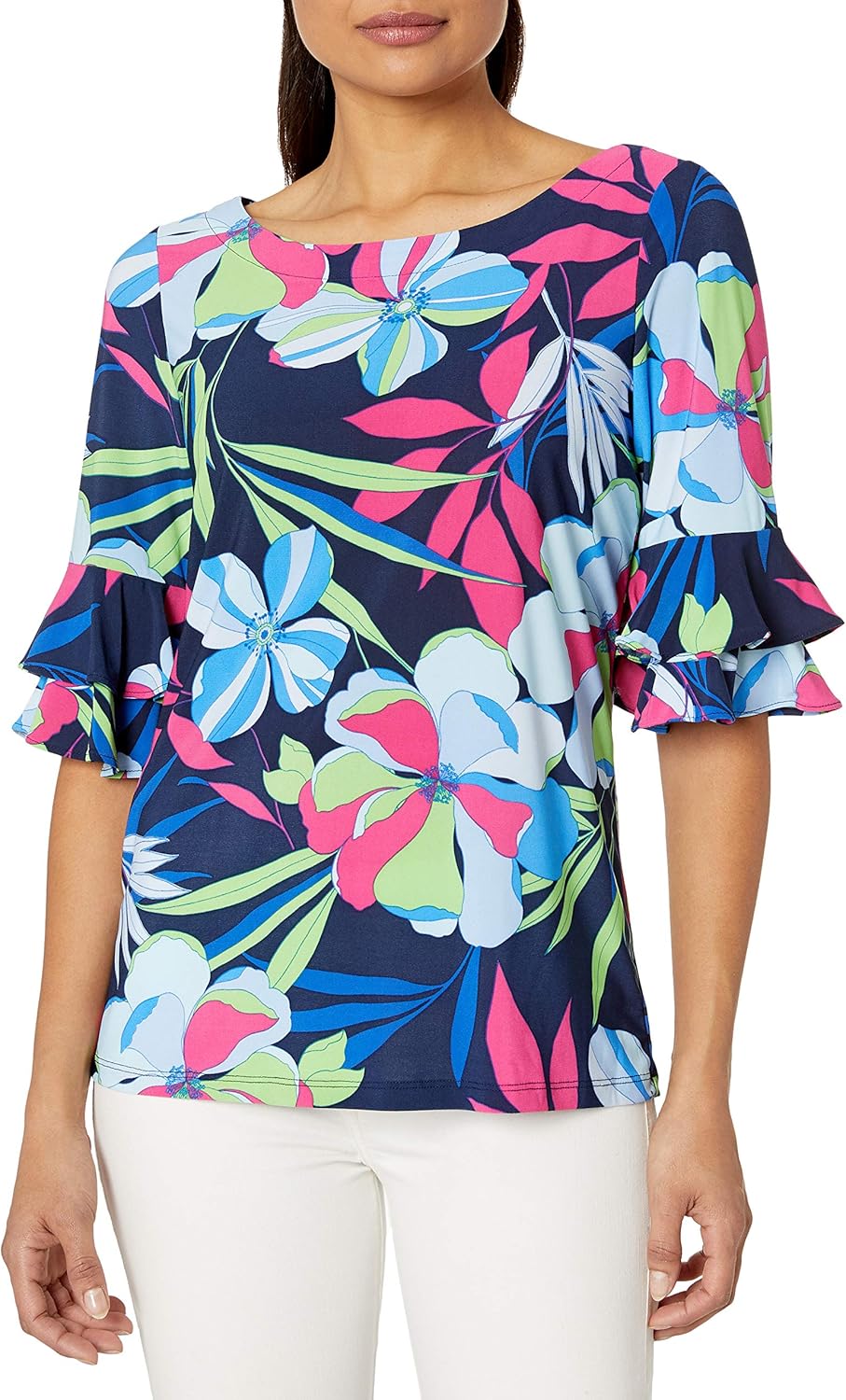 Pappagallo Women's The Angelica Top Blouse Amazon.co.uk Clothing