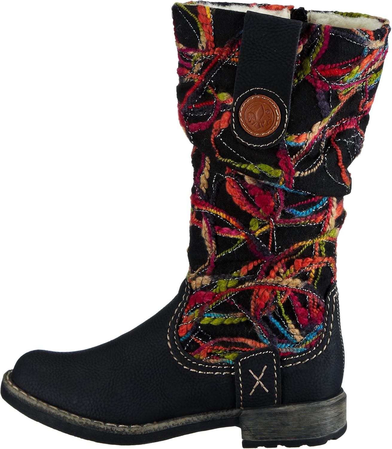 rieker multi coloured boots