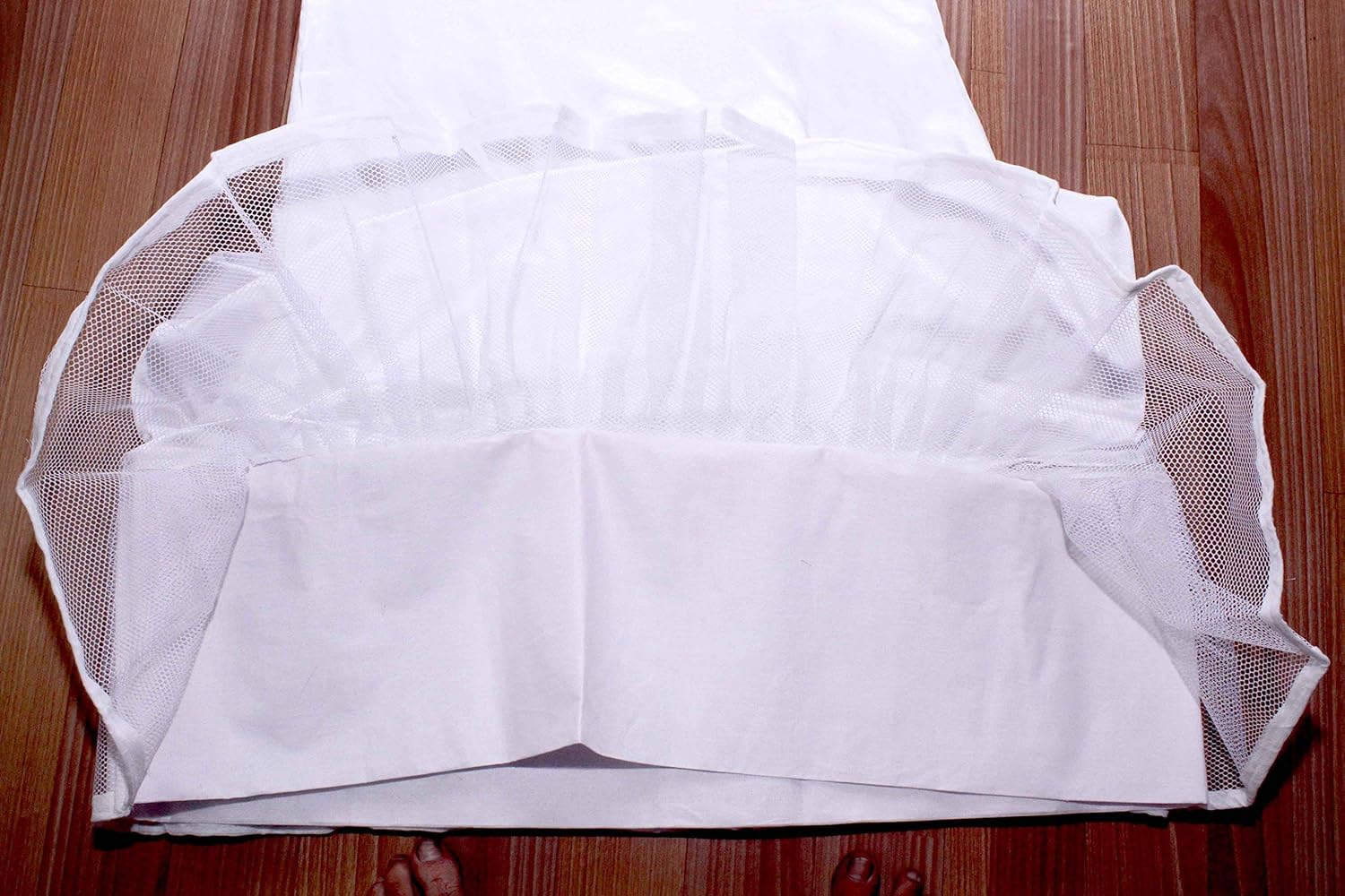 s.k. textiles women's satin cancan 3-layered petticoat (white, 44)