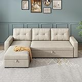 YOPTO L-Shape Reversible Sectional Sleeper Sofa Bed