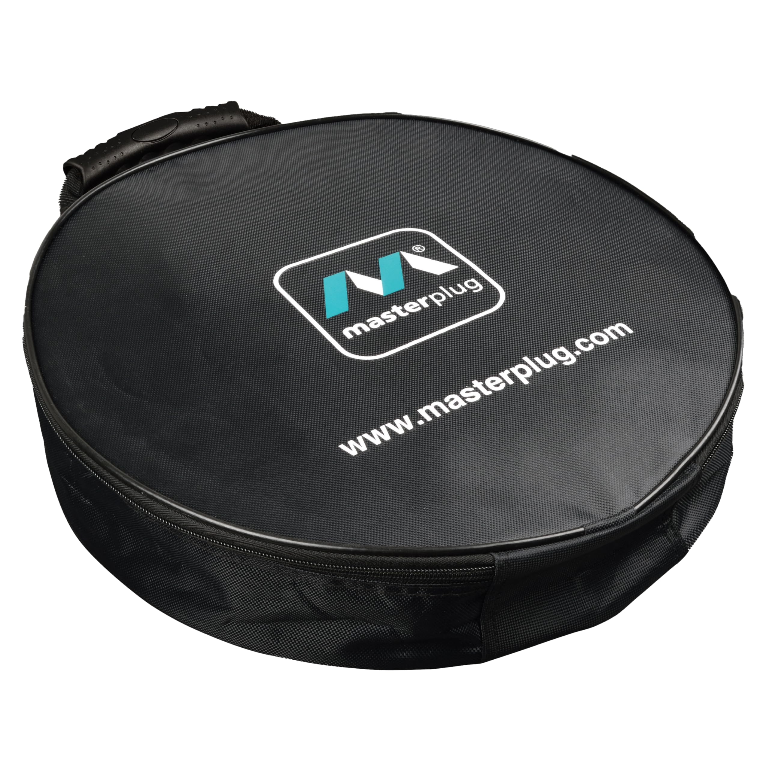 Masterplug EV Charging Cable Storage Tidy Bag, Durable Carry Case for EV Charging Cables Type 2 and Type 1, Mode 3 and Mode 2, Lightweight, Black, EVCASE-MP