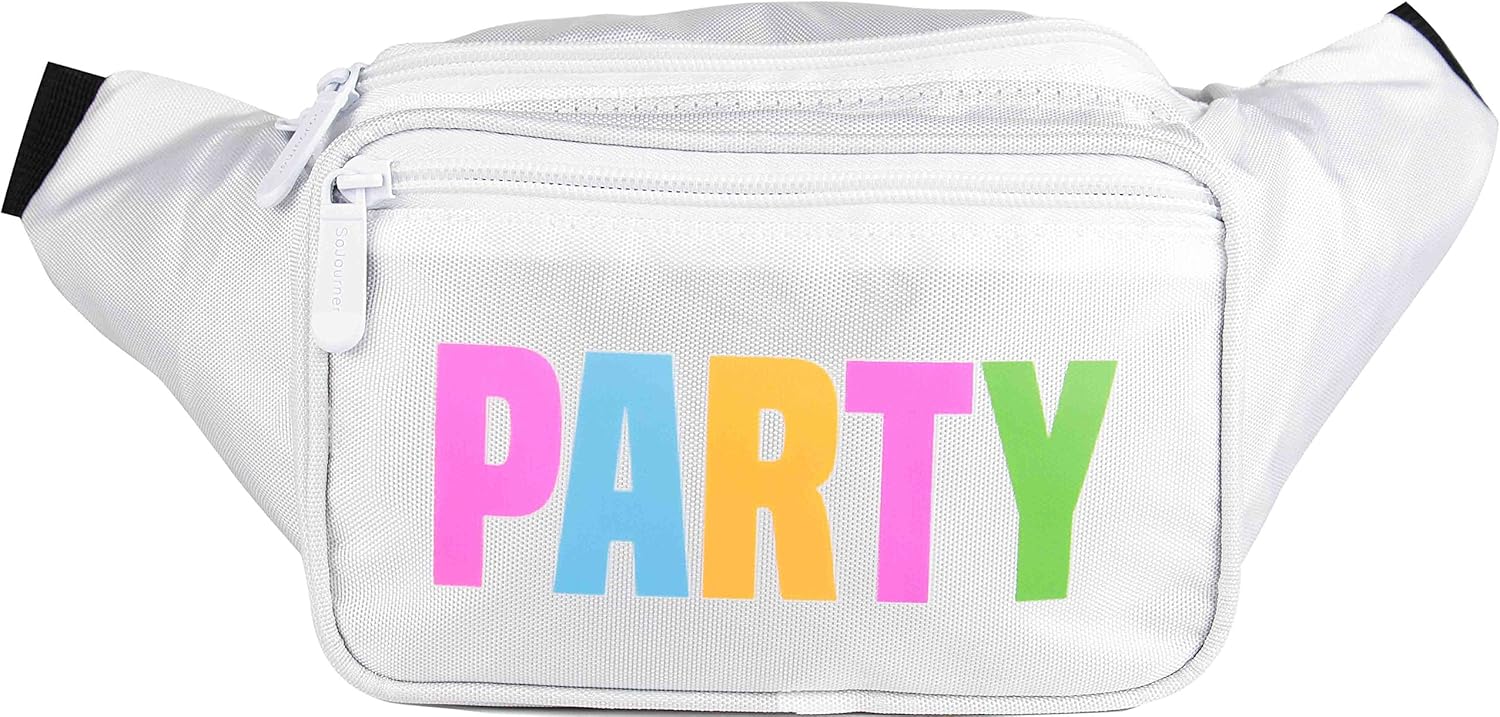 SoJourner White Party Fanny Pack Neon Packs for men