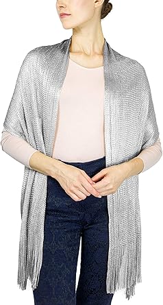 silver evening shawls and wraps