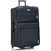 Travel Select Amsterdam Softside Expandable Luggage with Rolling Wheels, Navy, 29-Inch Large