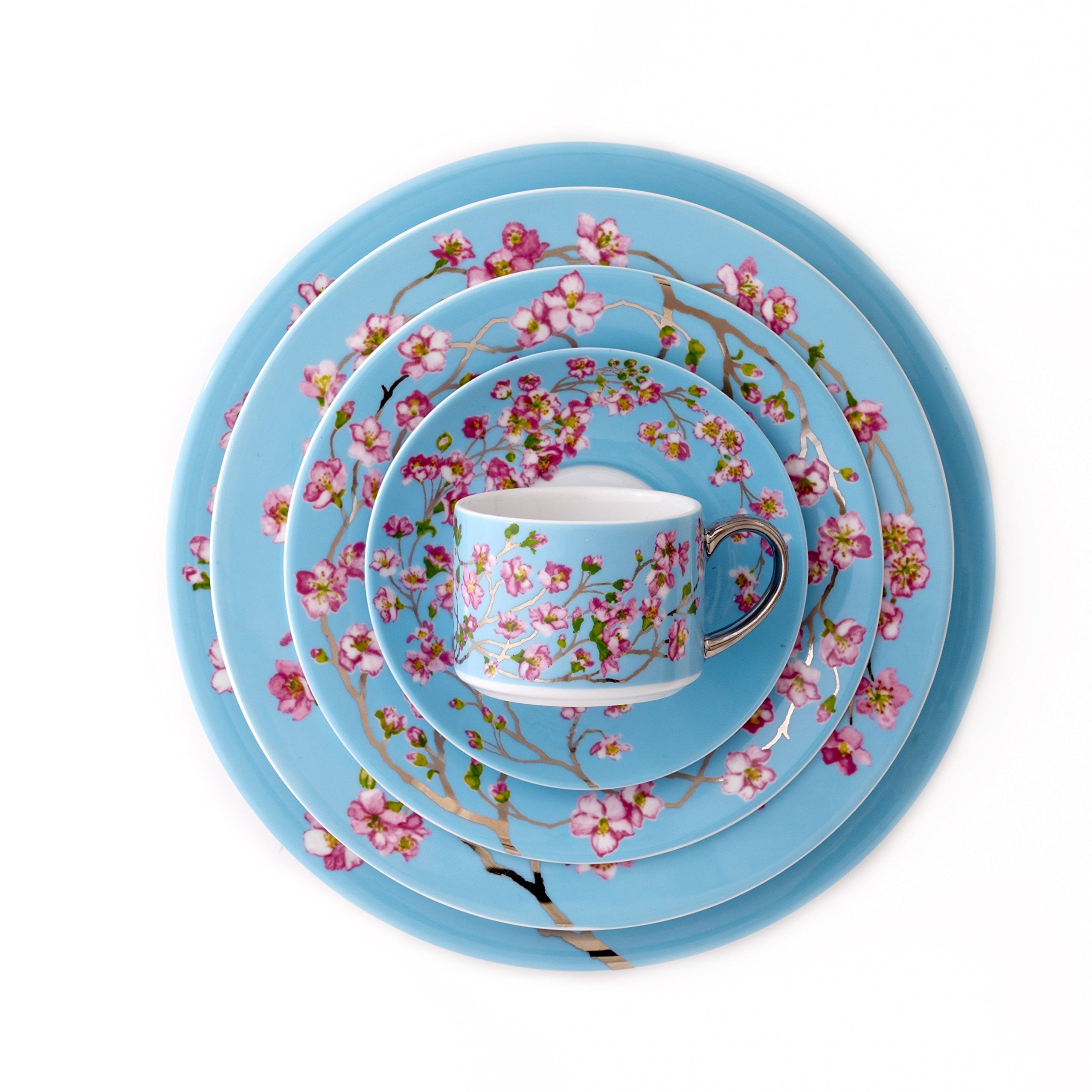 CRU by Darbie Angell Madison's April in NY 5 Piece Place Setting