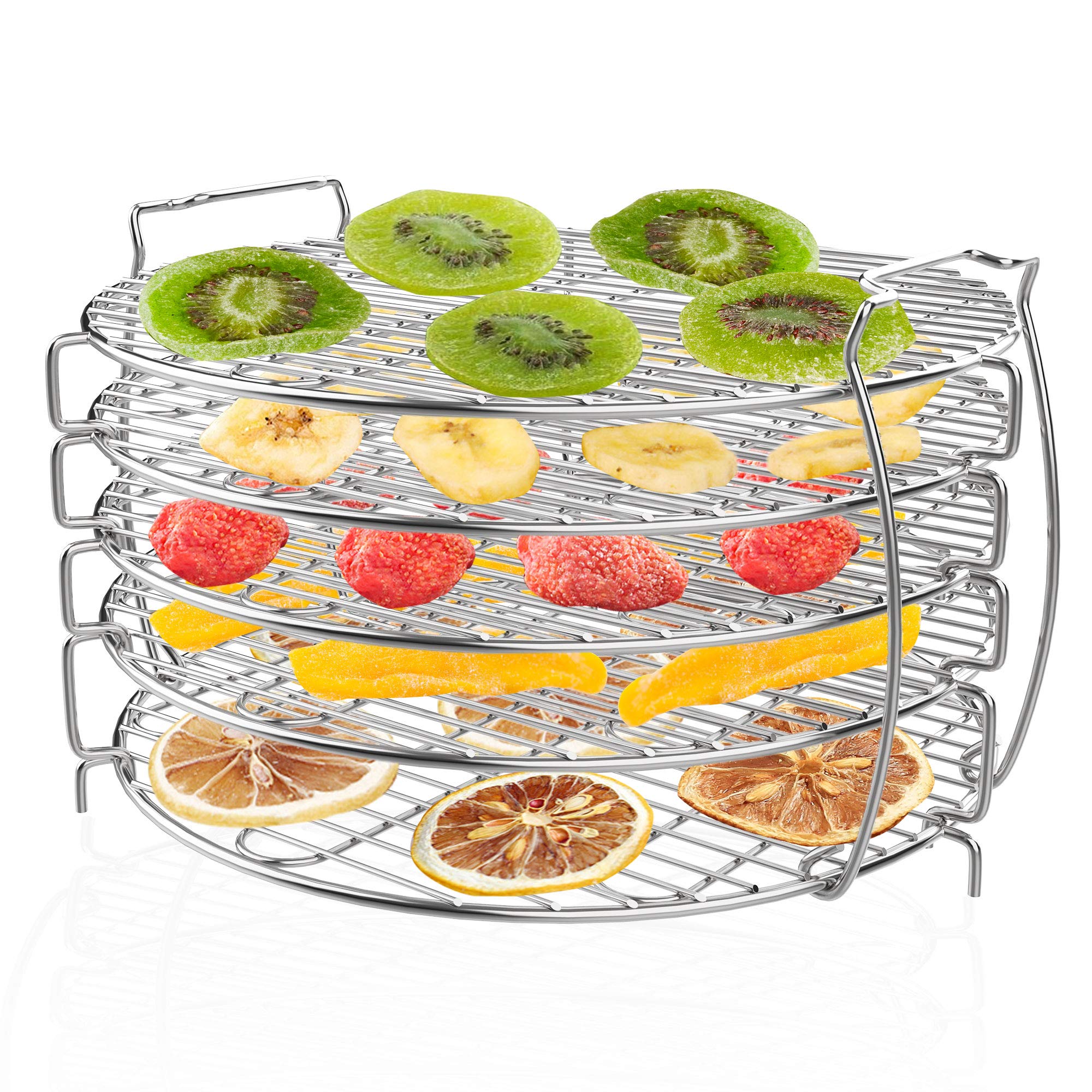 Dehydrator Stand, Ninja Dehydrator Rack, Zalava 304 Stainless Steel Accessories Compatible with Ninja Foodie Pressure Cooker and Air Fryer 6.5 and 8 Quart