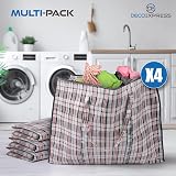 DECO EXPRESS Laundry Bags XXL 107L Pack of 4 Durable Zippered Bags view 6