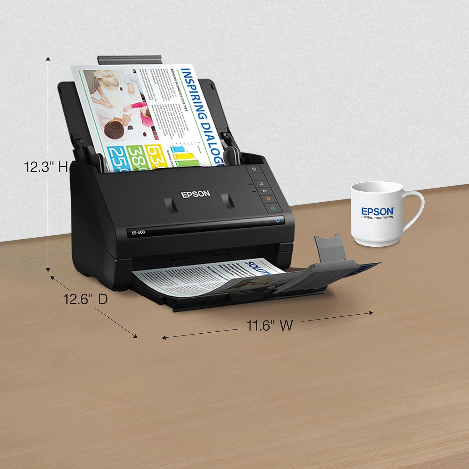 Epson WorkForce ES-400 Color Duplex Document Scanner for PC and Mac, Auto Document Feeder (ADF): Electronics