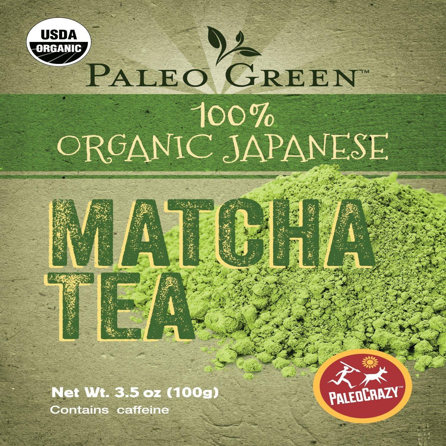 PaleoCrazy Organic Matcha Green Tea Powder - Premium Culinary Japanese Tea for Energy, Focus and Weight Loss
