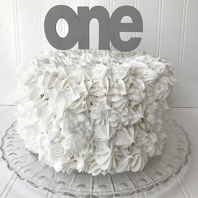 Amazon Com One Birthday Cake Topper 1st Birthday Gray Wolf