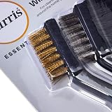 Harris Mini Wire Brush 3 Pack Nylon Steel Brass for Cleaning Detail Work view 3