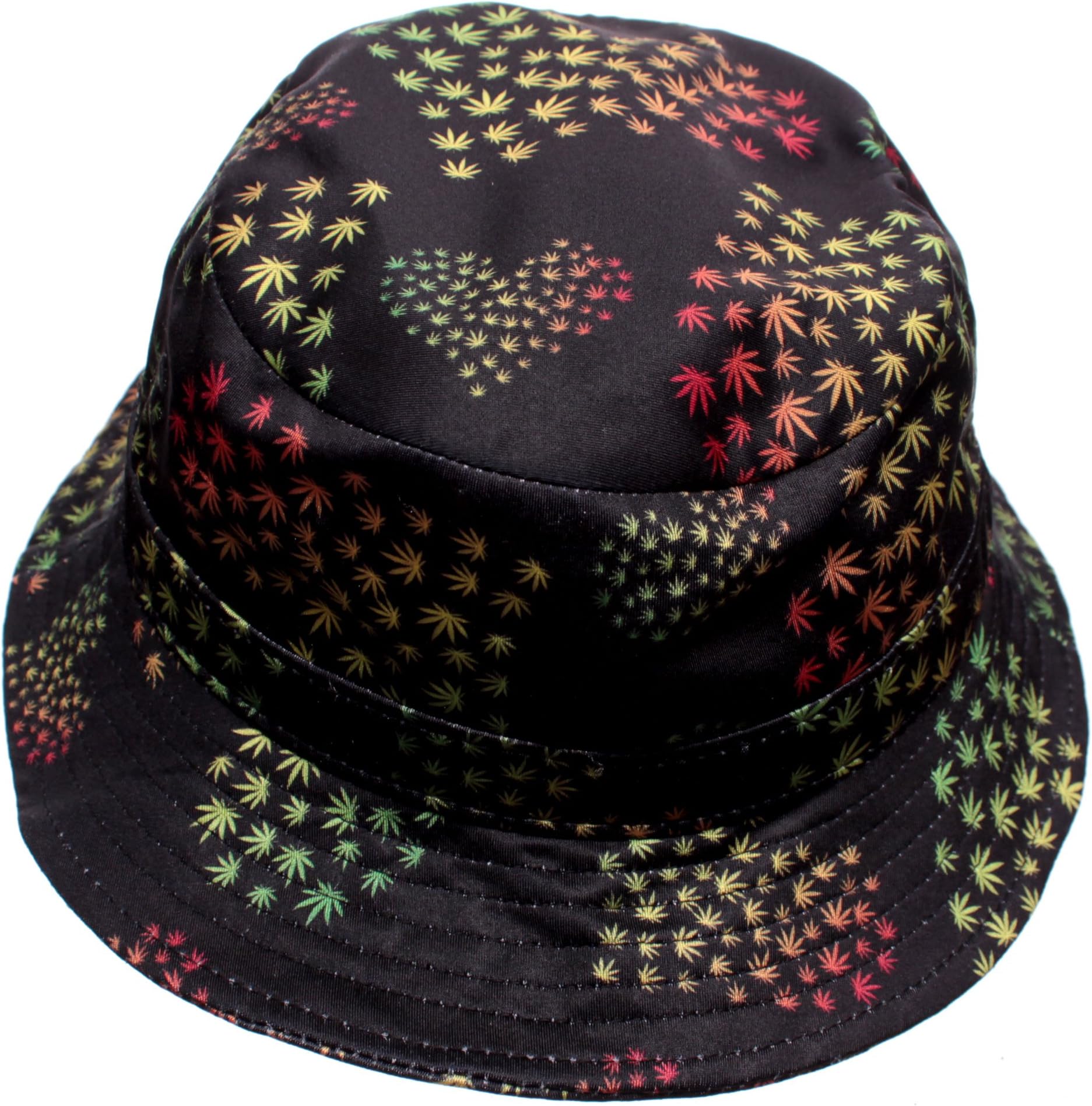 Pradagy Marijuana Hearts Weed Leaf Bucket Hat
