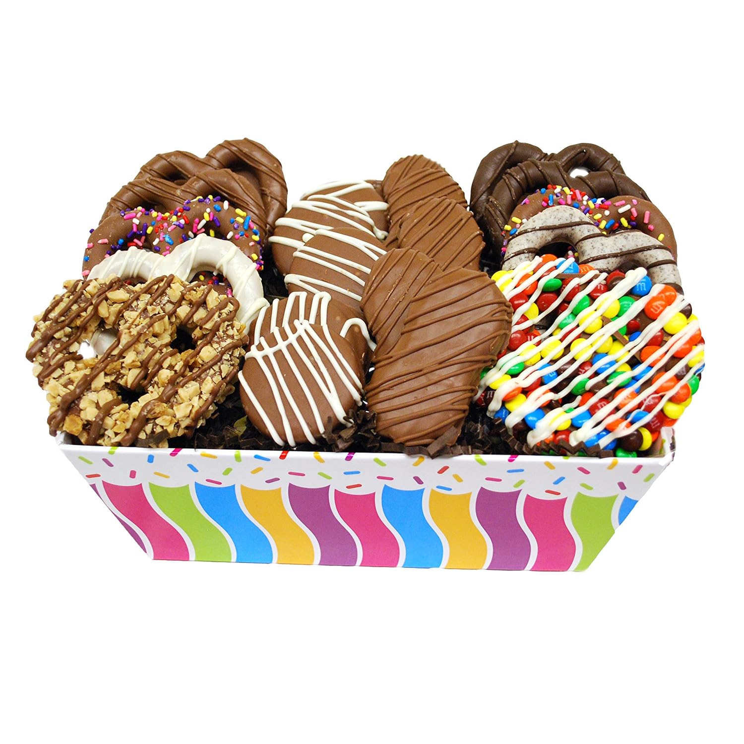 Pretzel Party Gourmet Chocolate Covered Pretzels and Cookies Grocery & Gourmet Food