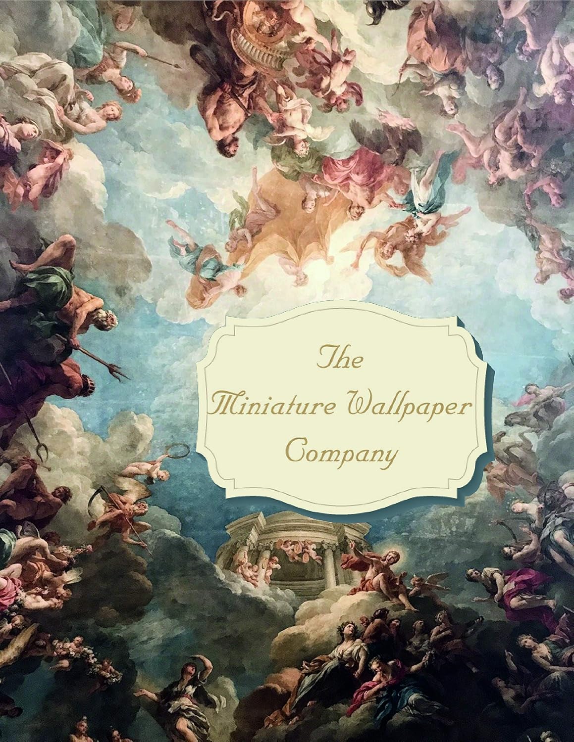 Versailles Ceiling Painting Sheet Dolls House Miniatures 12th