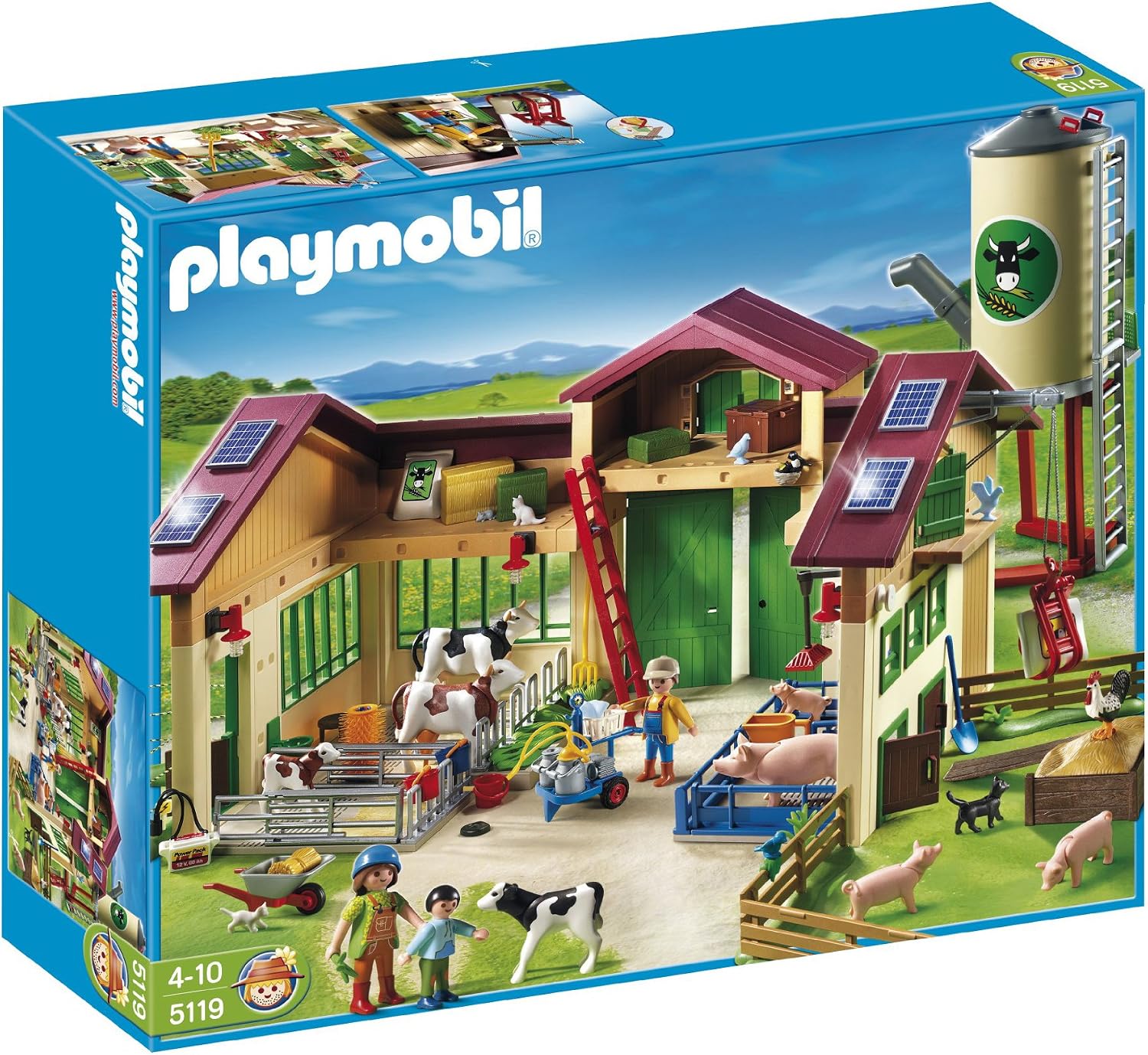Playmobil 5119 Country Farm Barn With Silo Amazon co uk Toys Games