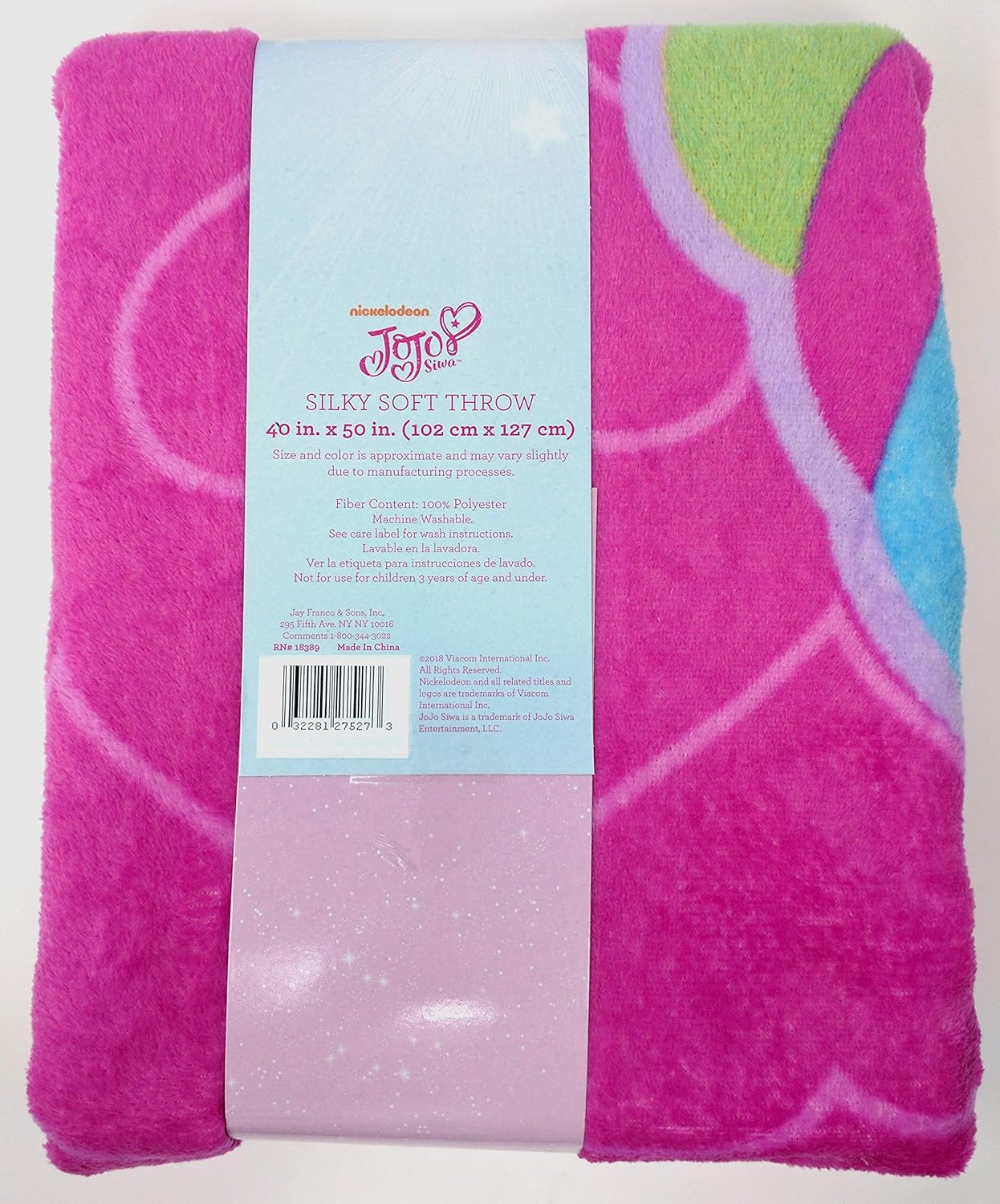 Amazon Com Nickelodeon Jojo Siwa Unicorn Vibes Silky Soft Throw Home Kitchen