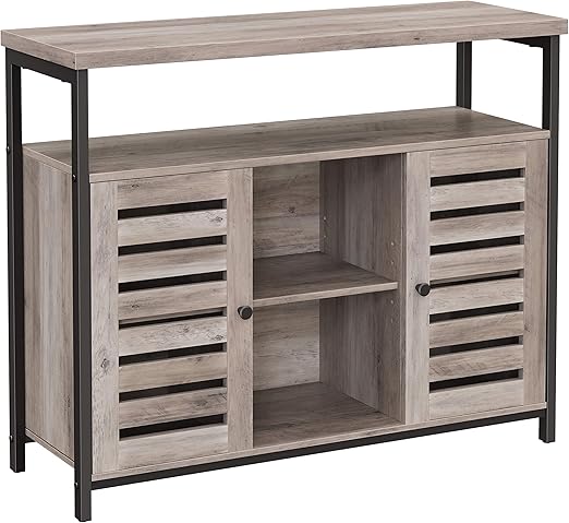 VASAGLE Sideboard, Beistellschrank, Küchenschrank mit offenen