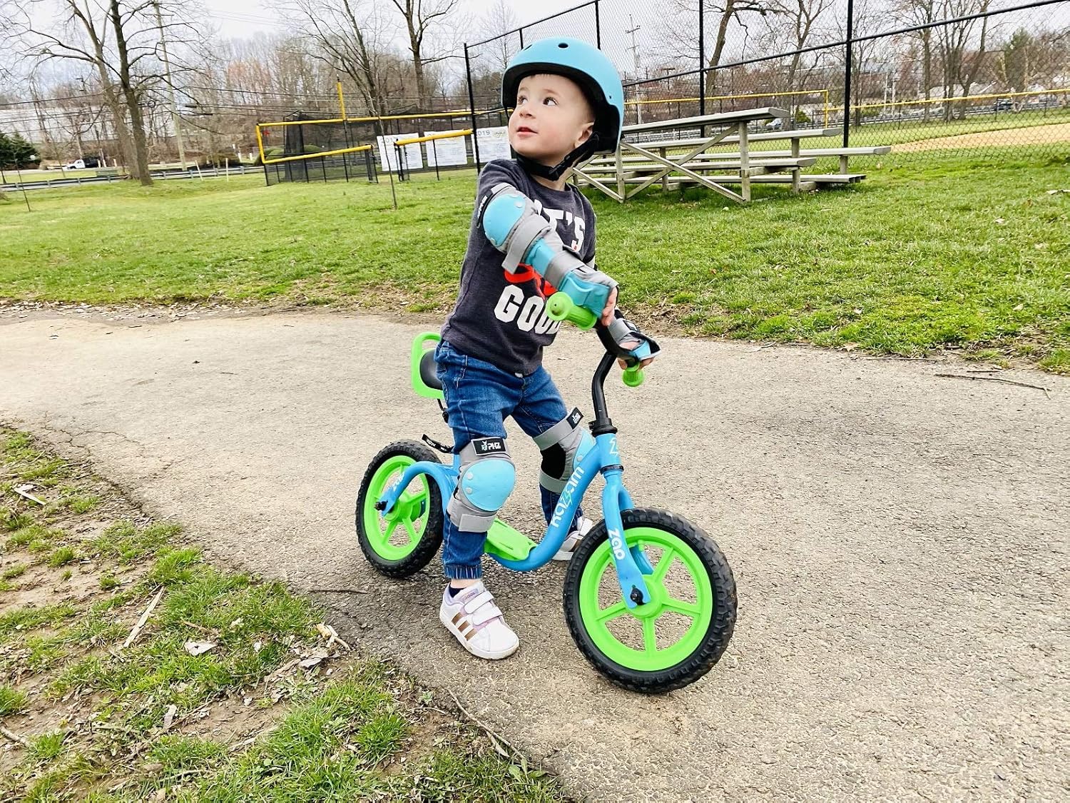 PHZ. Kids Adults Bike Helmet Adjustable Helmet for Toddler Child Youth Adult, Knee Pads Elbow Pads Wrist Guards Kids Protective Gear Set for Multi Sports Scooter, Skateboarding, Biking, Roller Skating : Sports & Outdoors