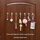 Neosmuk Magnetic Hooks, 30kg Capacity, CNC Machined, Pack of 6, Silvery White view 5