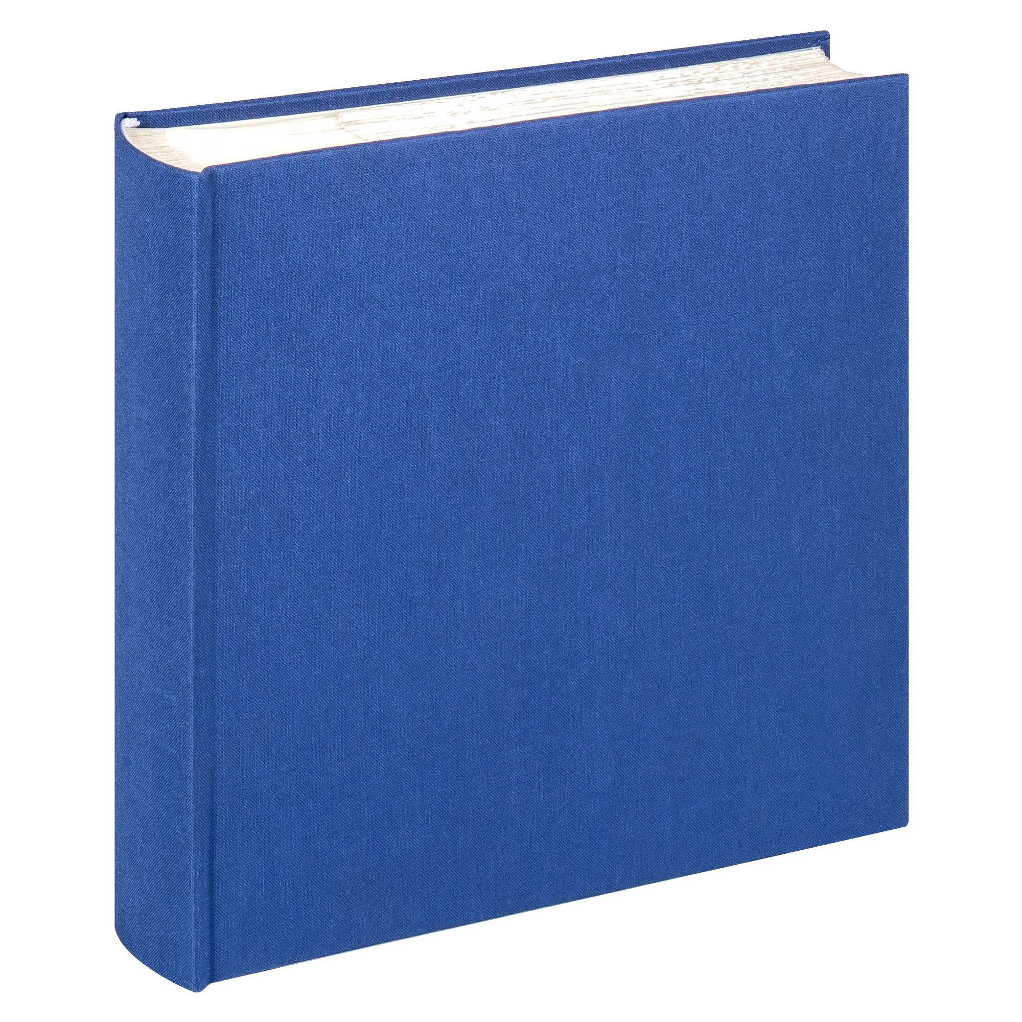 walther Design Photo Album Blue 200 Photos 10 x 15 cm Memo Slip-in Album Linen, Cloth ME-510-L