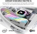 Corsair VENGEANCE RGB PRO SL 16GB (2x8GB) DDR4 3600 Desktop Memory White Black view 2