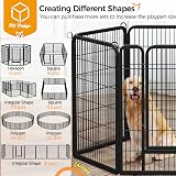 Yaheetech Dog Playpen 6 Panel 100cm Height Heavy Duty Fence for Garden Yard view 5