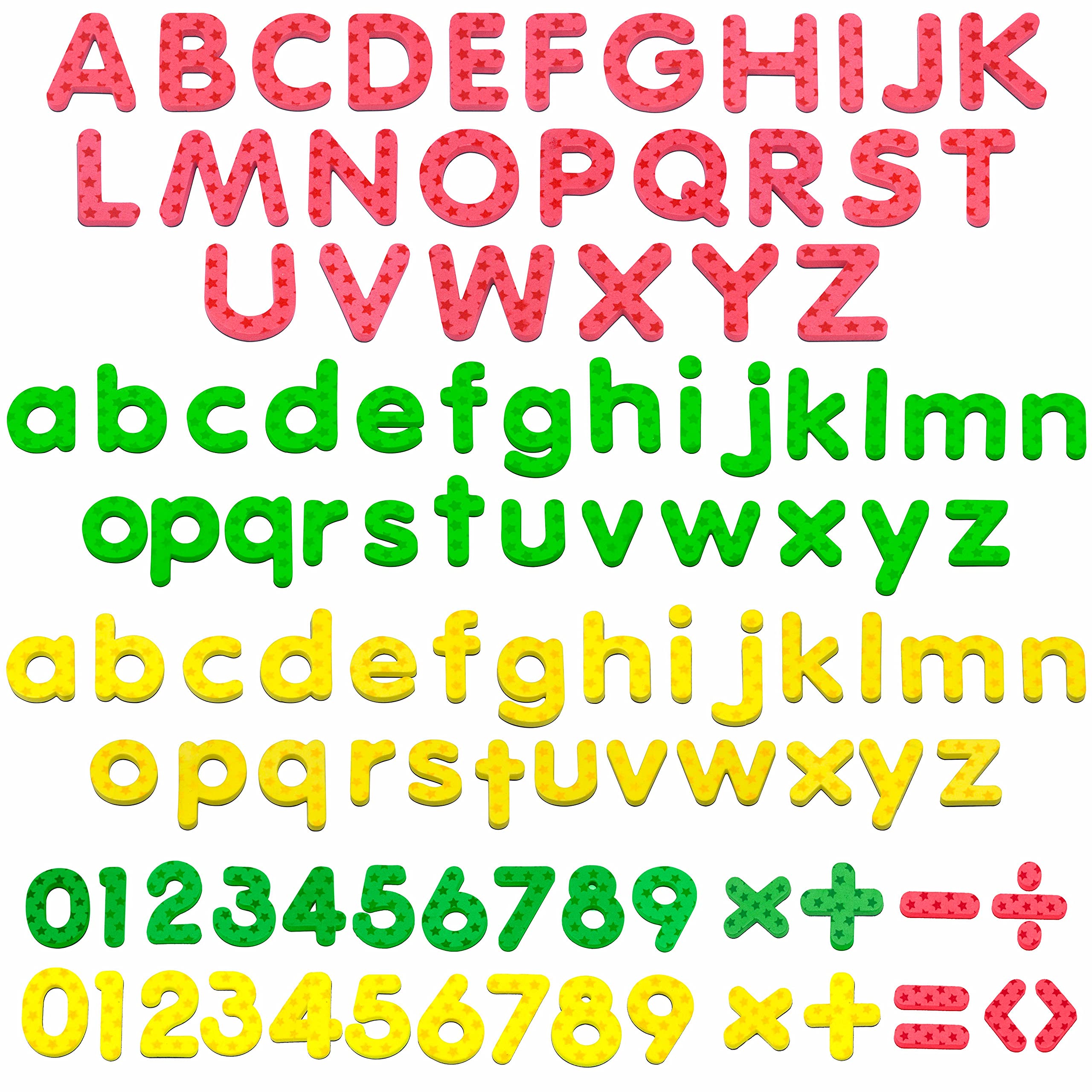 123 Magnetic Foam Letters and Numbers, Alphabet Magnet Educational Toy for Preschooler