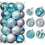 31pcs 2.75in & 1.97in Christmas Decoration Balls Shatterproof Colorful Set Ornaments Balls for Festival Wedding Home Party De