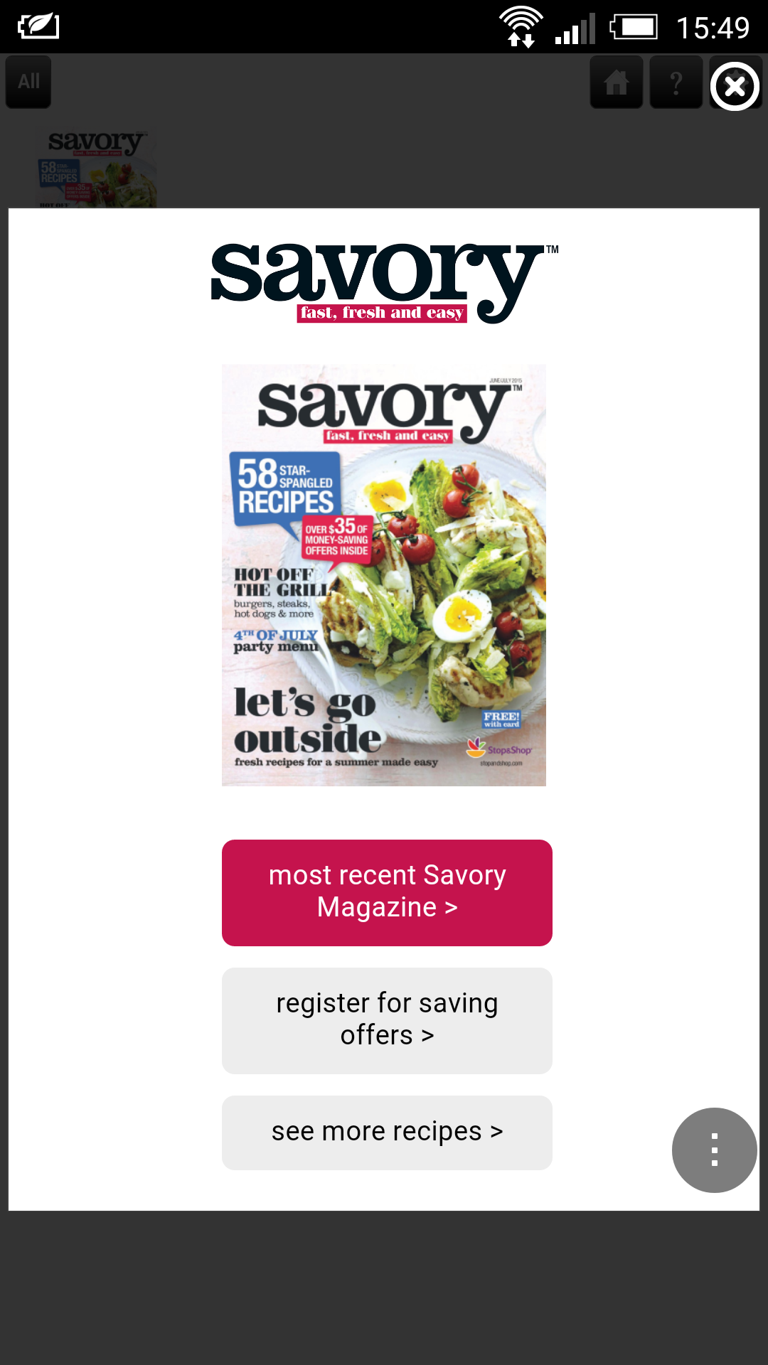 Savory Magazine by Stop & ShopAmazon.deAppstore for Android