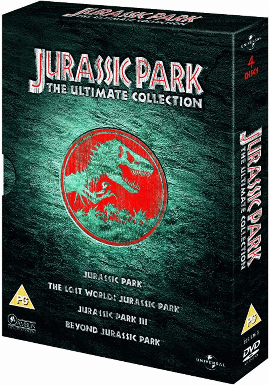 Jurassic Park The Ultimate Collection 4 DVD Boxset