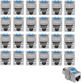 kwmobile 24x CAT-8 Shielded Keystone Jacks RJ45 Ethernet Module 40Gbit Metal view 4