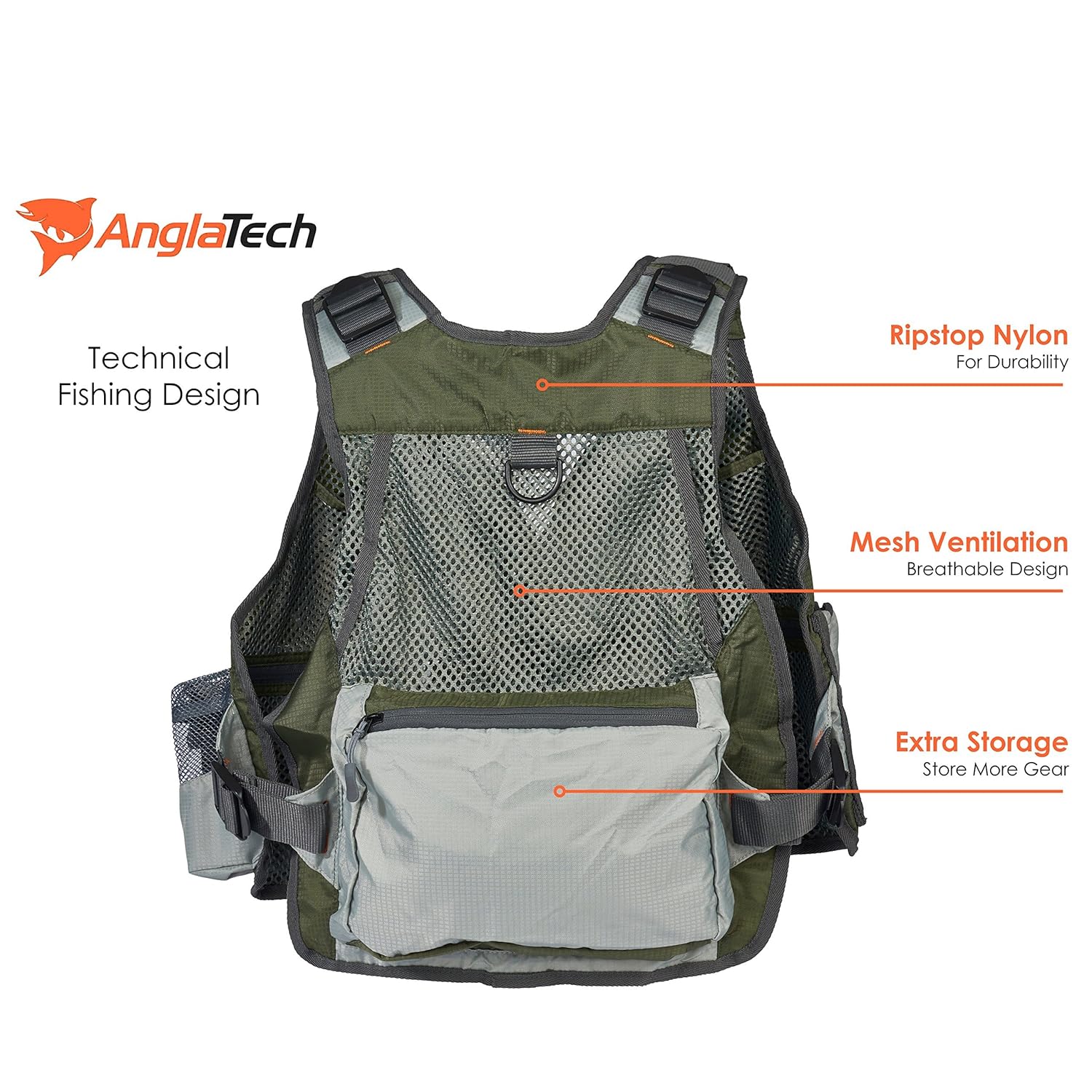 Adjustable Size For Men And Women Anglatech Fly Fishing Vest Pack For Trout Fishing Gear And Equipment Clothing Men Psp Co Ir