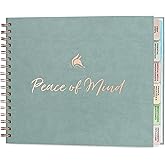 Clever Fox Peace of Mind Planner – Guided End of Life Organizer, Personal Record Book & Emergency File for Important Information (Blue Surf)