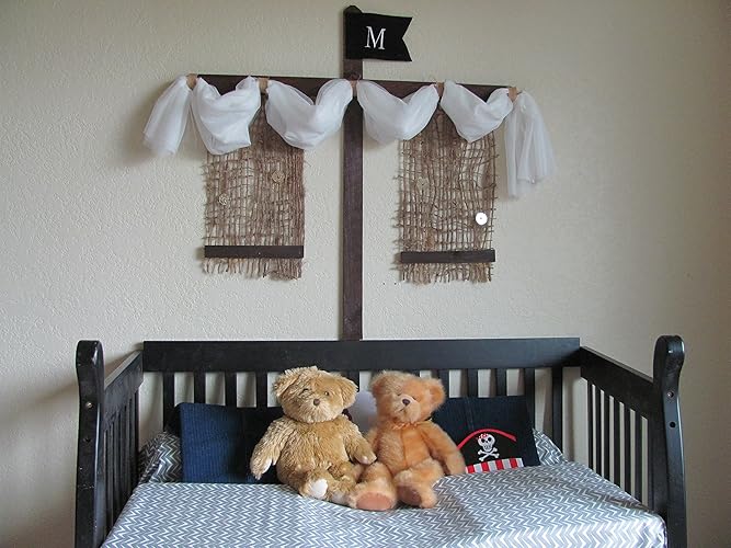 Amazon Com Pirate Ship Boys Crib Bed Canopy Rustic Design
