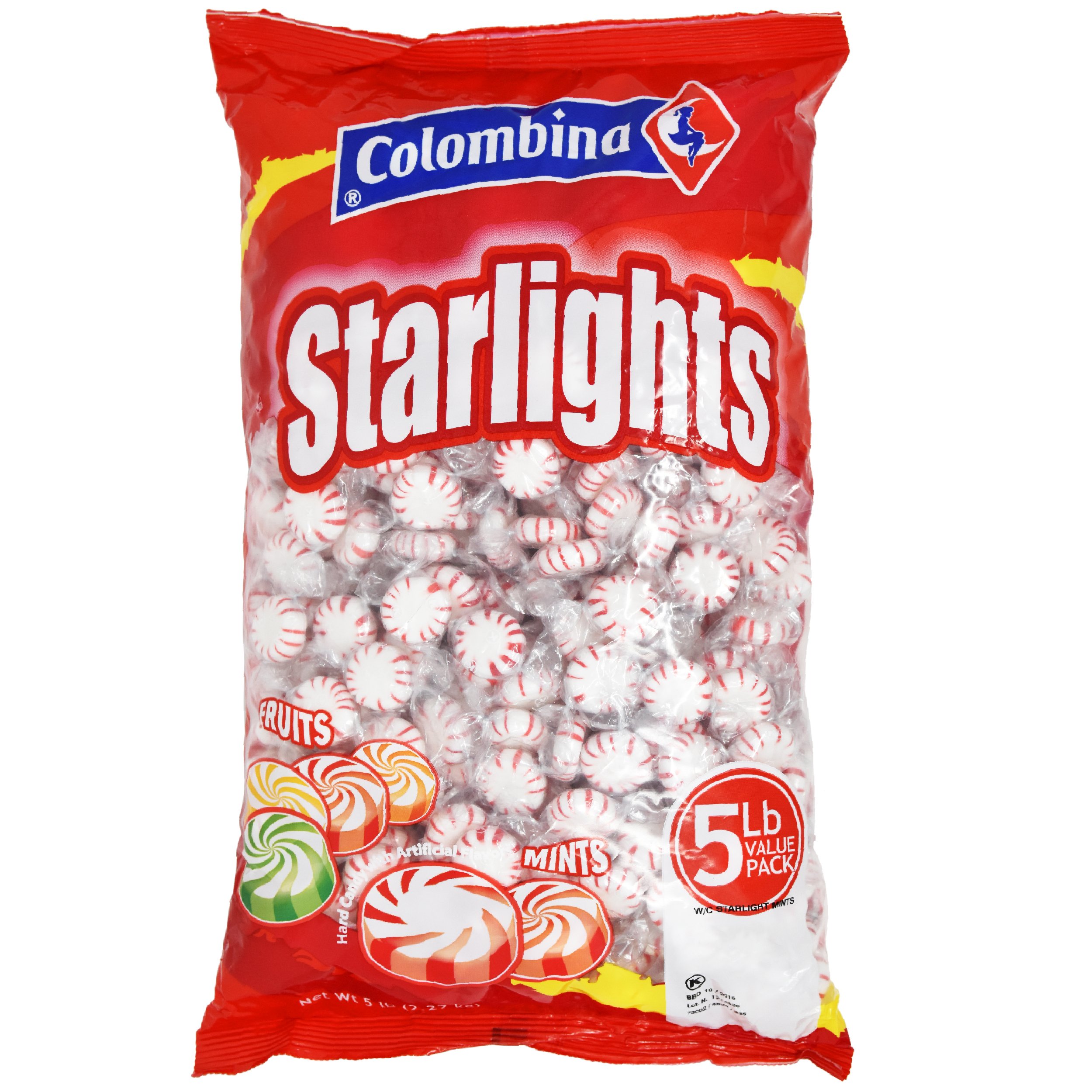 Nosh Pack Peppermint Starlight Mints White Center