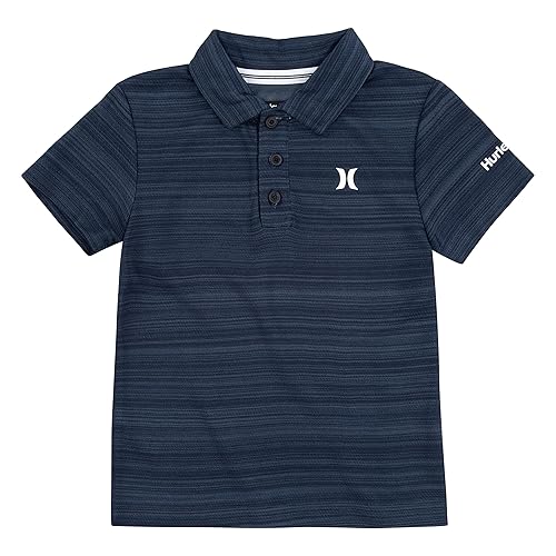 Hurley boys H20-dri Polo T Shirt, Obsidian Heather, Small US