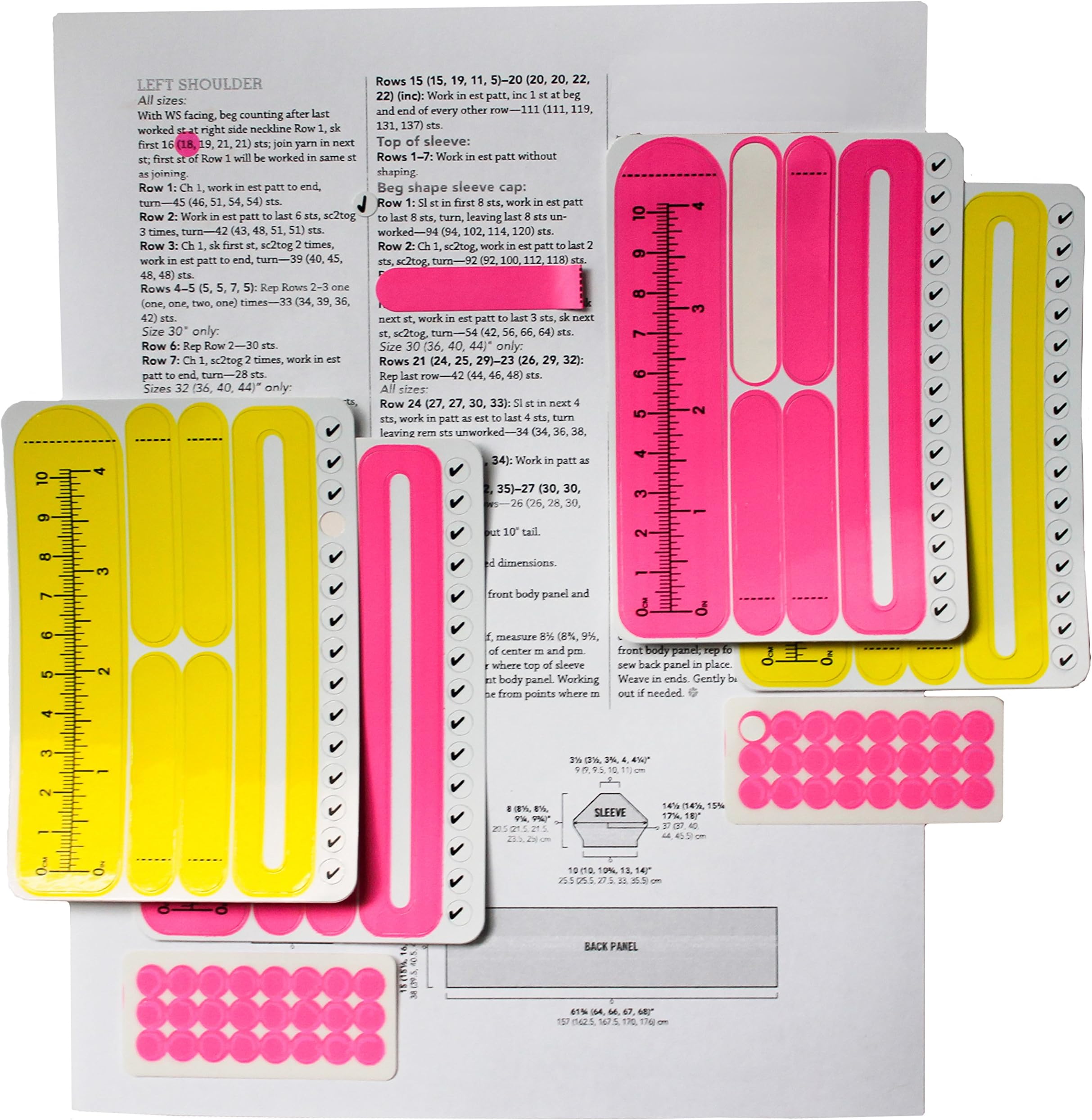 Yarn Valet - Stitcher's GPS - Pattern Marking System, 2 Sets - 4 Sheets