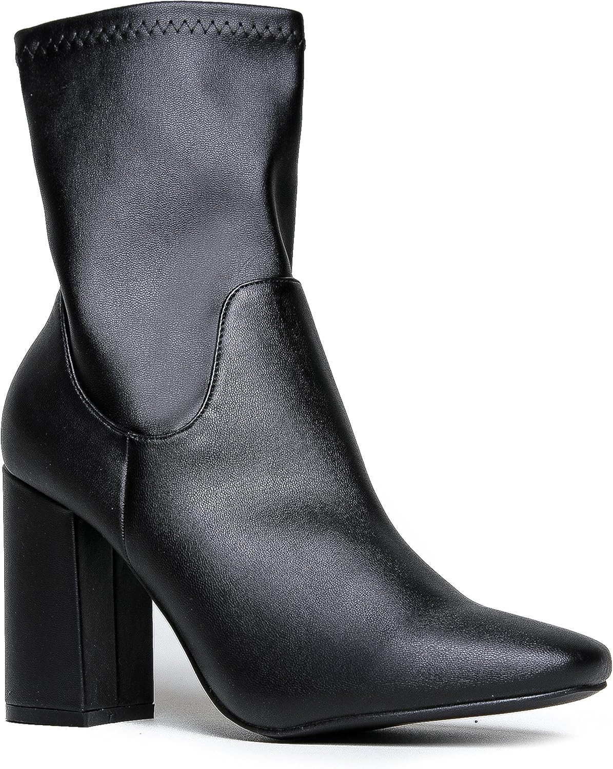 white 60s ankle boots