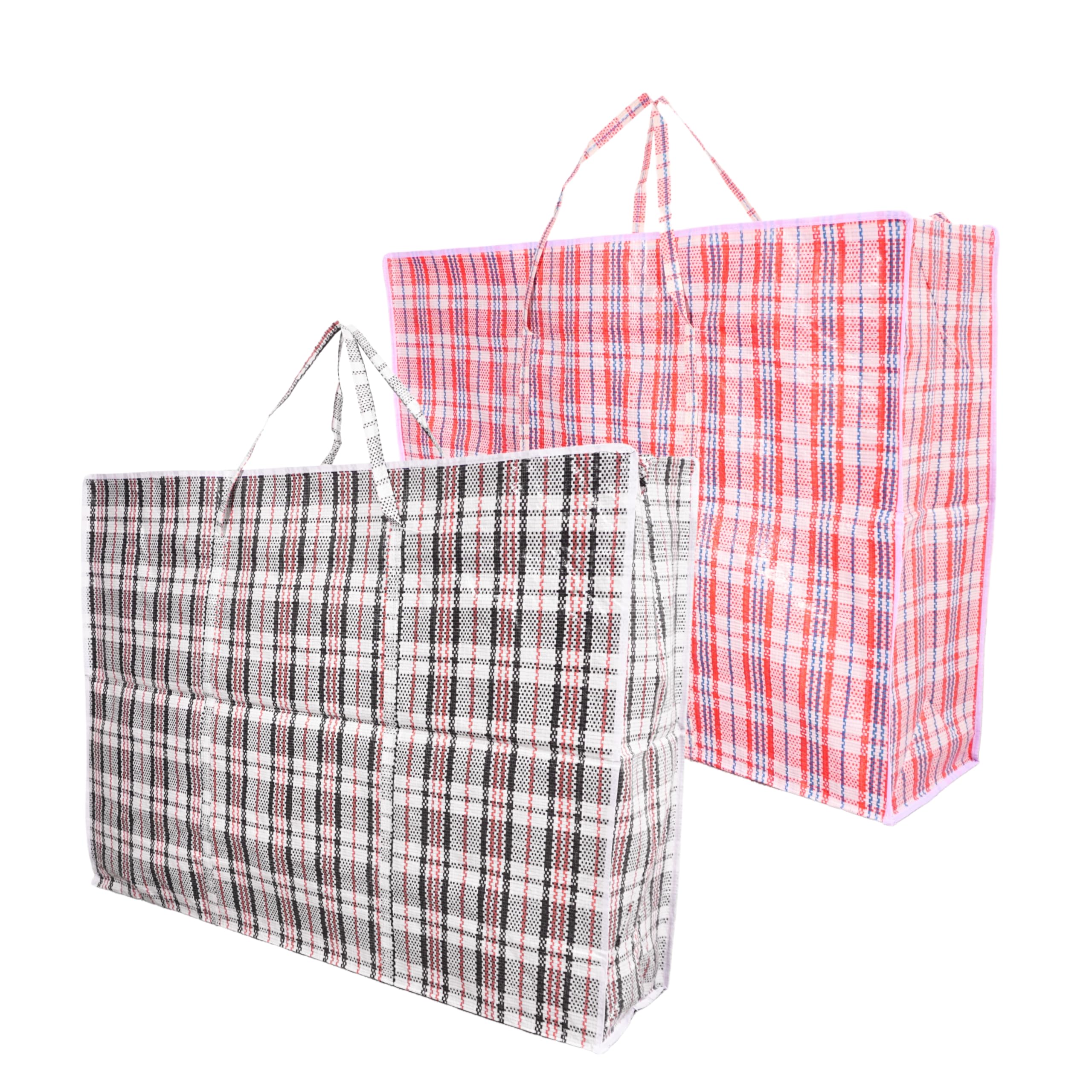 Heavy Duty Reusable Clothes Storage | Assorted Colours Storage Bags for Moving, Clothes & Travel | Extra Large Jumbo Laundry Bags with Zips | Reusable Clothes Organiser (Mega Jumbo Size, 2, count)