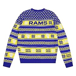 FOCO Standard NFL Big Logo Ugly Sweater, Team Color