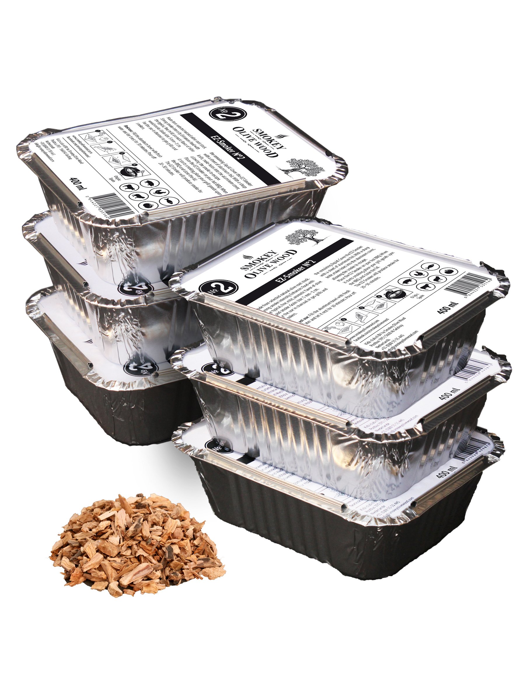 Smokey Olive Wood SOW-362 Olive Wood Chips, Brown