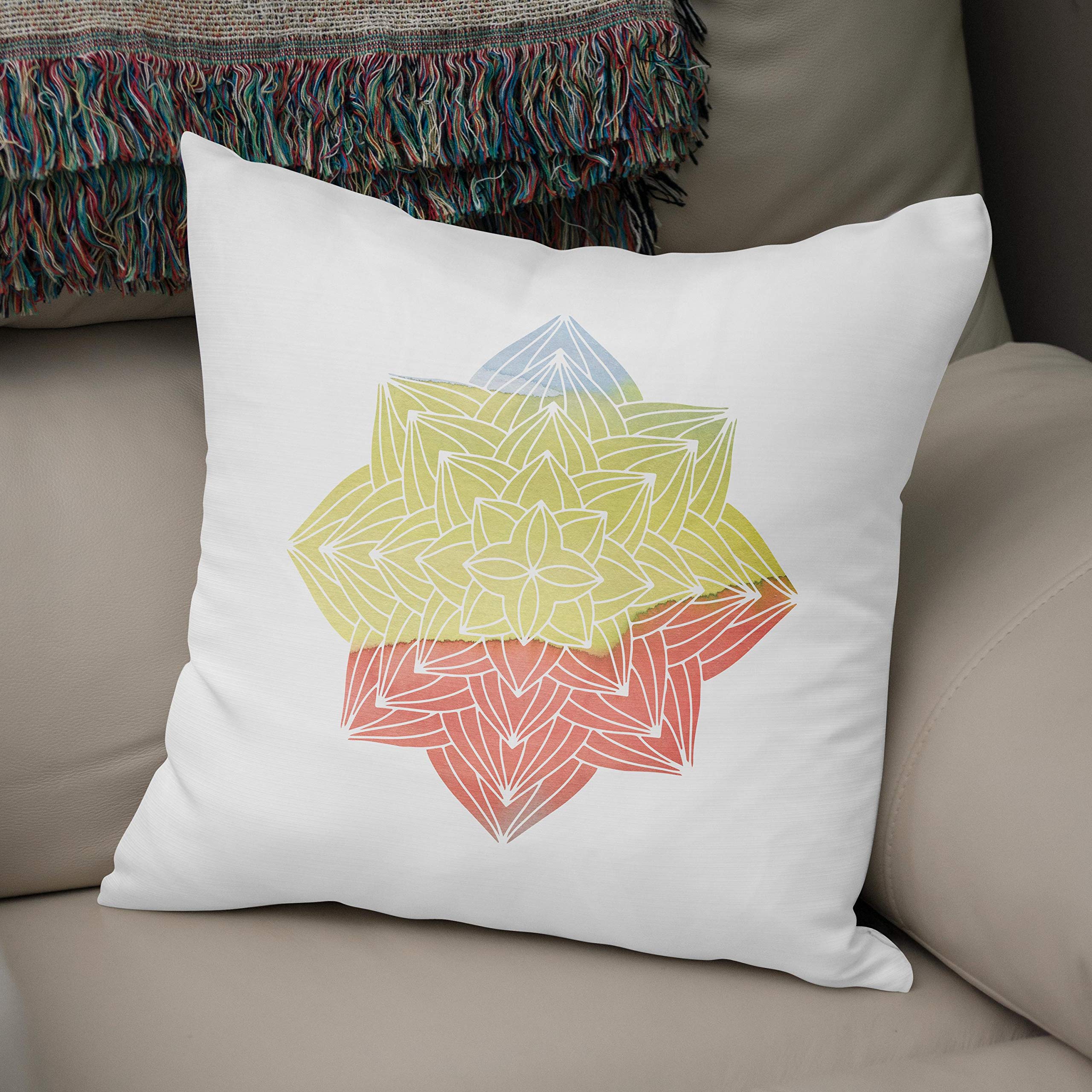 Bonamaison, Decorative Cushion Cover - 50% Cotton 50% Polyester - 43x43cm - Designed and Manufactured in Turkey