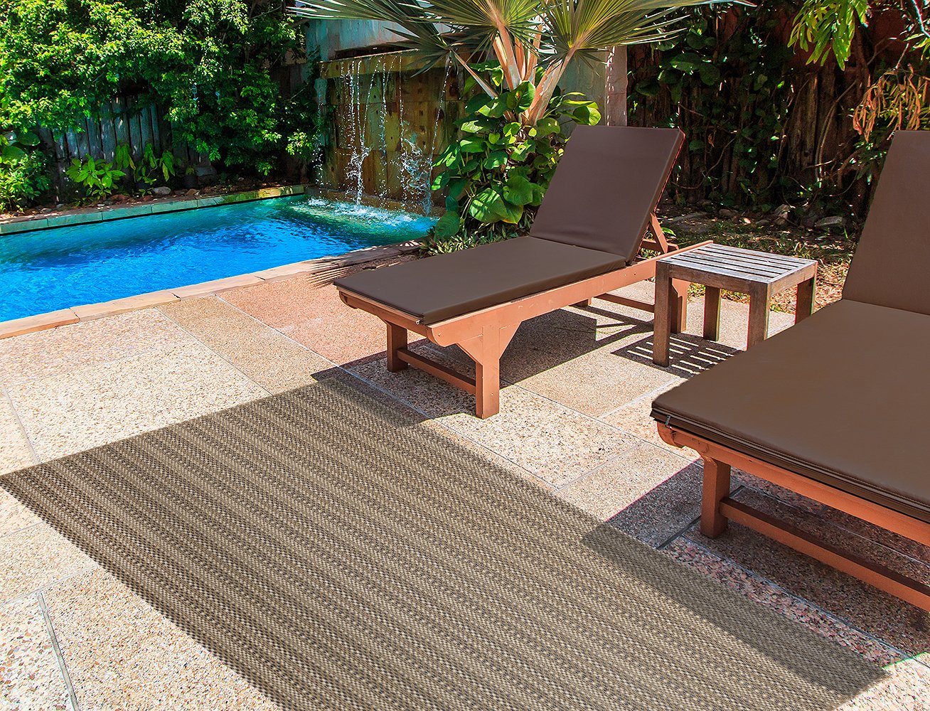 Brown Jordan Prime Label Outdoor Furniture Rug 5x7 Barnwell Collection