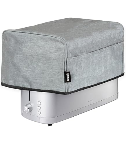 Toaster Abdeckung 600D Nylon - Wasserdicht 20x42x18cm Für 4-Scheiben Toaster