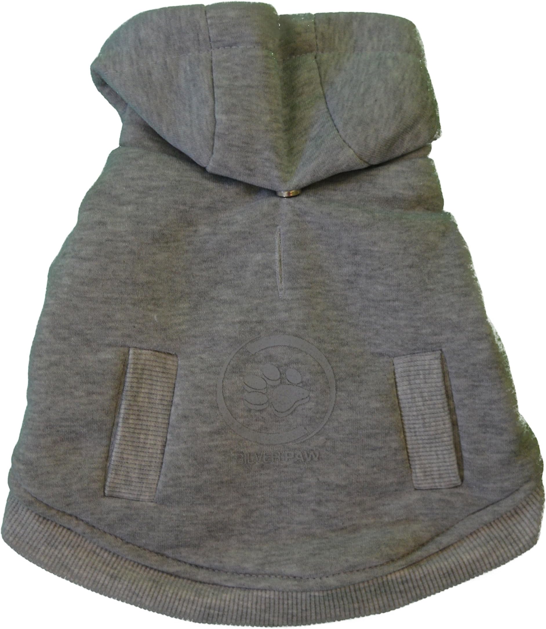 Silver Paw Anti-Odour and Anti-Bacterial Silvershield Protected Hooded Sweatshirt, Small, Grey